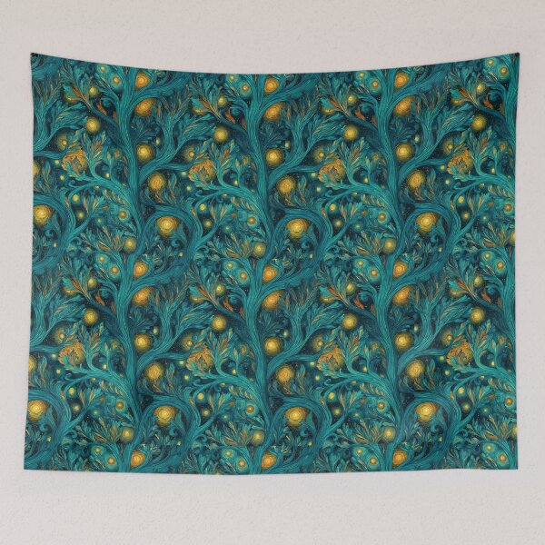 Item preview, Transformative Teal Pattern Collection – 2026 Color Trend, Modern Concentric Art Nouveau Circles designed and sold by Ewa Miller.