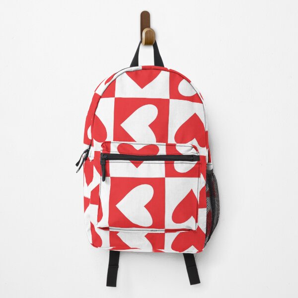 Item preview, Retro Checkered red and white hearts pattern  designed and sold by Yasminepatterns .