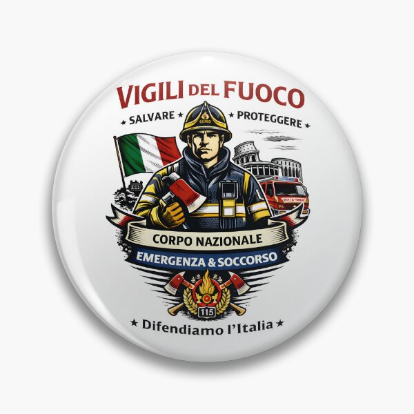Item preview, Italy Firefighter Salvare Proteggere designed and sold by S0GNulL.
