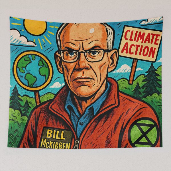 Item preview, Bill McKibben | Comics style - Cartoon designed and sold by ComicsFactory.