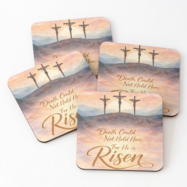 Item preview, Death Could Not Hold Him – He Is Risen | Christian Easter Watercolour designed and sold by inspired-works.
