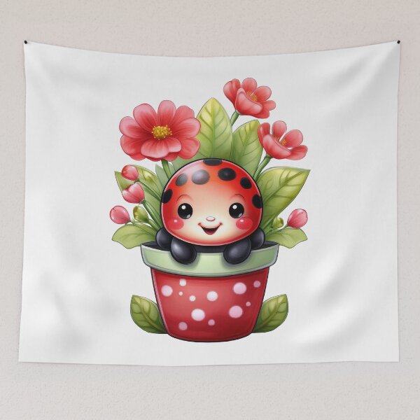 Item preview, Happy Ladybug Nature Art designed and sold by RockitBaby.