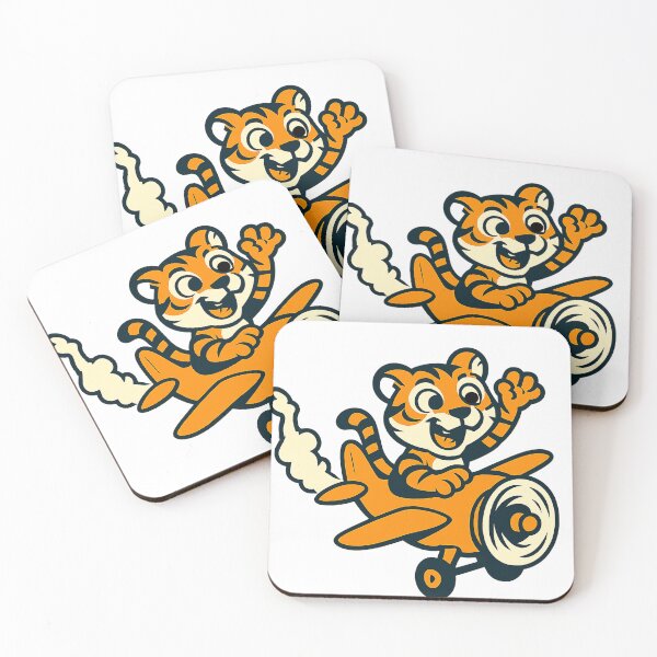 Item preview, Funny Tiger Stunt Pilot – Cartoon Aerial Loop designed and sold by mbmstores.