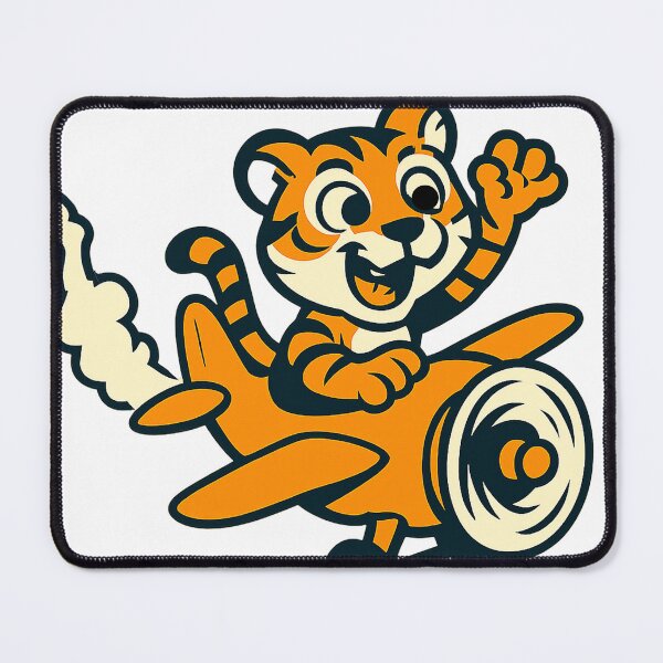 Item preview, Funny Tiger Stunt Pilot – Cartoon Aerial Loop designed and sold by mbmstores.
