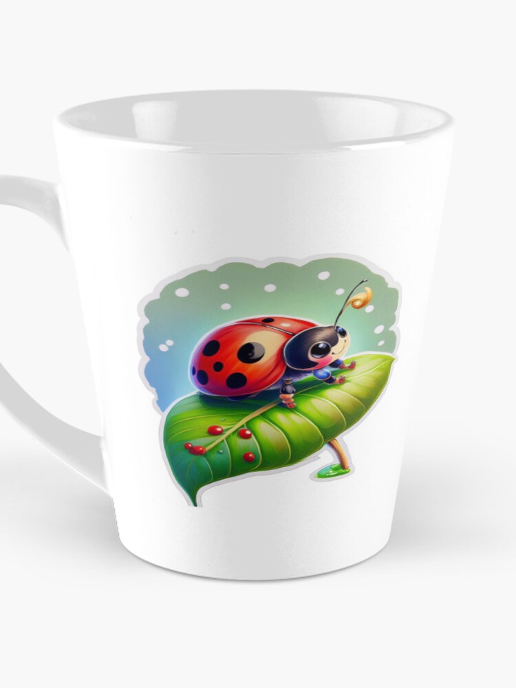 Thumbnail 3 of 4, Coffee Mug, Floral Ladybug Spring Design designed and sold by RockitBaby.