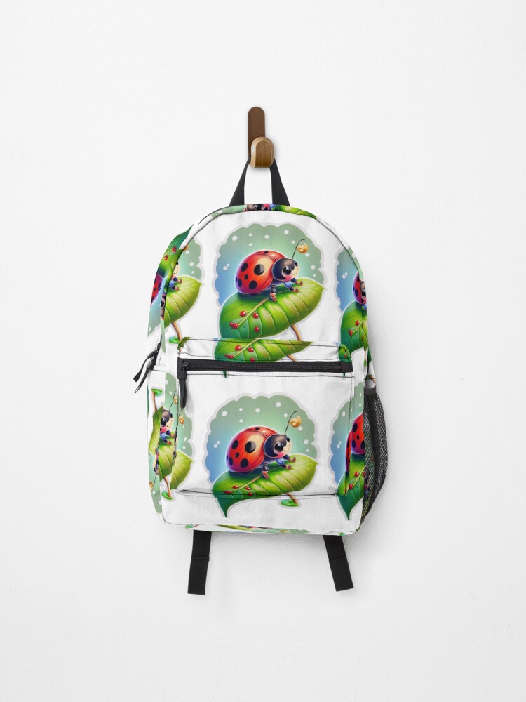 Thumbnail 1 of 3, Backpack, Floral Ladybug Spring Design designed and sold by RockitBaby.