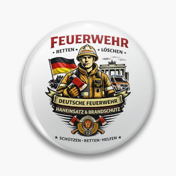 Item preview, German Firefighter Feuerwehr Retten Loschen designed and sold by S0GNulL.