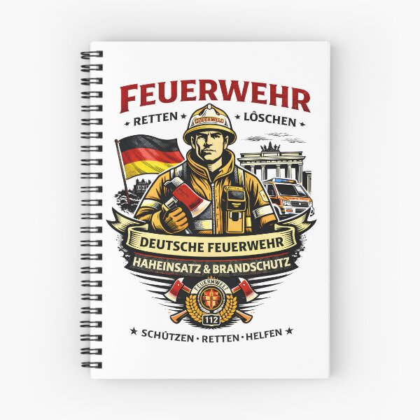 Item preview, German Firefighter Feuerwehr Retten Loschen designed and sold by S0GNulL.