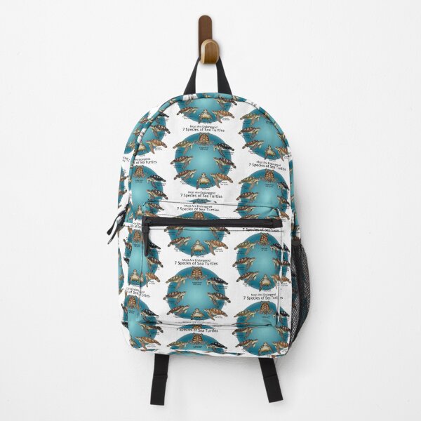 Item preview, white Seven Species of Sea Turtles Educational Chart Endangered Wildlife designed and sold by zoughlal.