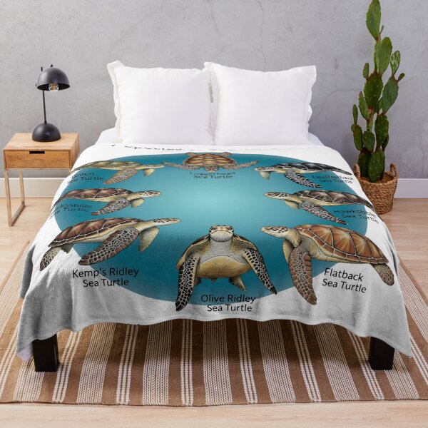 Item preview, white Seven Species of Sea Turtles Educational Chart Endangered Wildlife designed and sold by zoughlal.