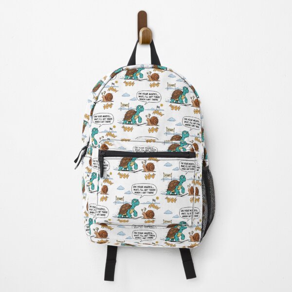 Item preview, white Turtle Racing Snail On Your Marks Slow Motion Race Humor designed and sold by zoughlal.