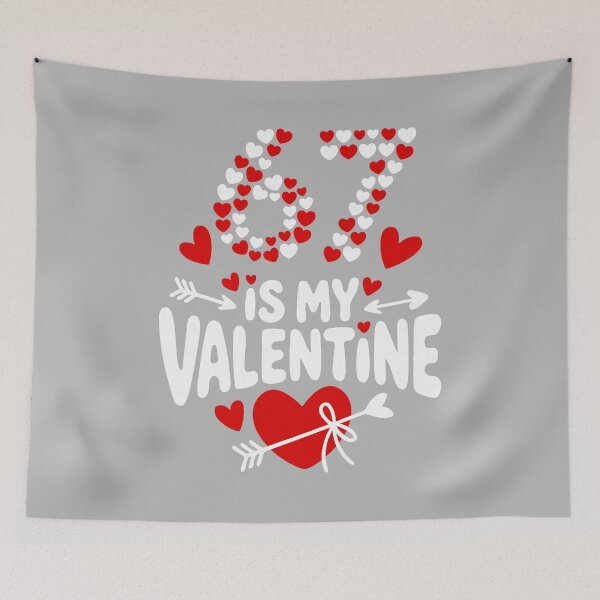 Item preview, 67 Valentine’s Day Meme 67th Birthday 6 7 Valentine Hearts designed and sold by ArleneRowe.