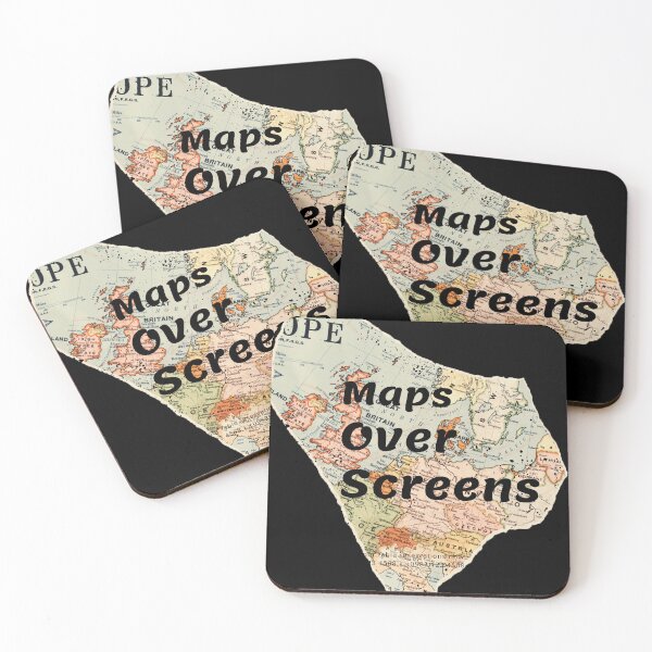 Item preview, Maps Over Screens | traveler gift | explorer mindset gift designed and sold by TheraWear.