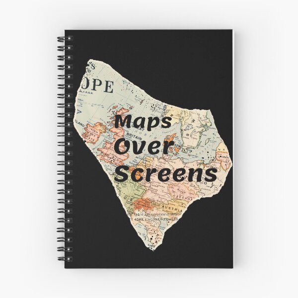 Item preview, Maps Over Screens | traveler gift | explorer mindset gift designed and sold by TheraWear.