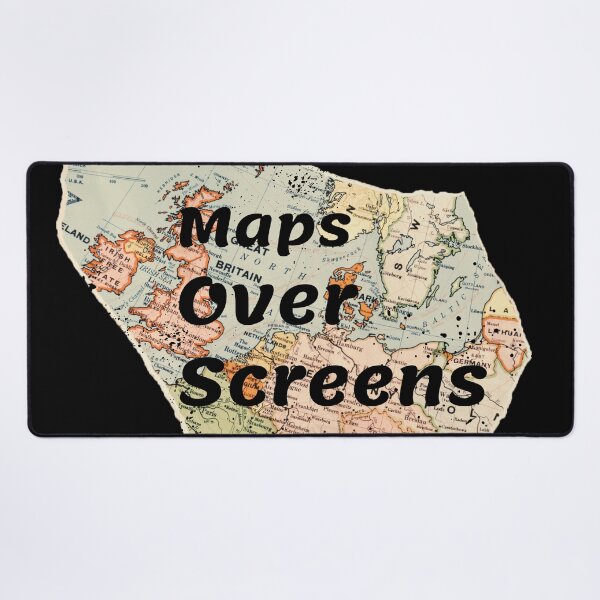Item preview, Maps Over Screens | traveler gift | explorer mindset gift designed and sold by TheraWear.