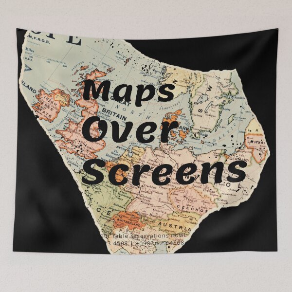 Item preview, Maps Over Screens | traveler gift | explorer mindset gift designed and sold by TheraWear.