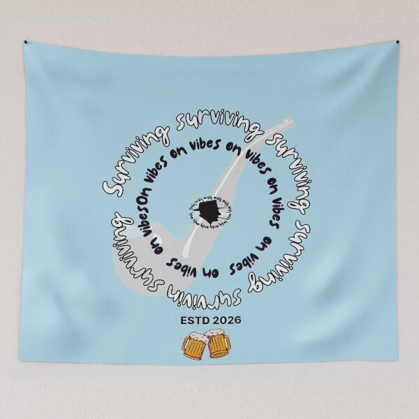 Item preview, Surviving on Vibes – Chill Aesthetic Party & Beer Vibes Design. designed and sold by Artistry-Nadia.