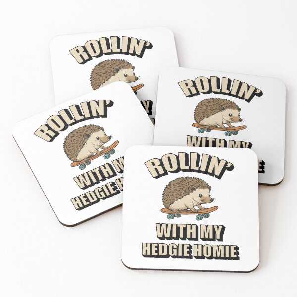 Item preview, Rollin’ With My Hedgie Homie – Cute Skateboarding Hedgehog designed and sold by storelibertys.