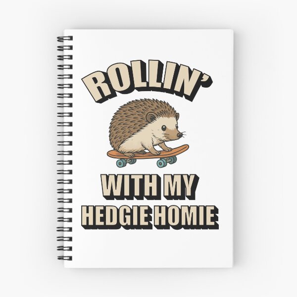 Item preview, Rollin’ With My Hedgie Homie – Cute Skateboarding Hedgehog designed and sold by storelibertys.