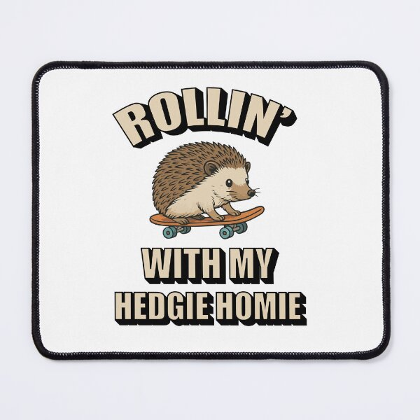 Item preview, Rollin’ With My Hedgie Homie – Cute Skateboarding Hedgehog designed and sold by storelibertys.