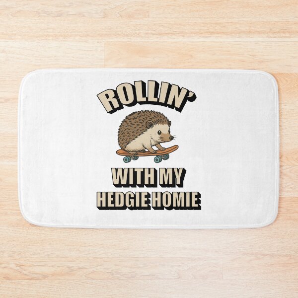Item preview, Rollin’ With My Hedgie Homie – Cute Skateboarding Hedgehog designed and sold by storelibertys.