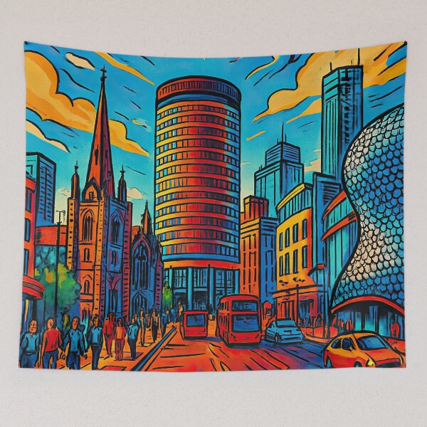 Item preview, Birmingham, city | Comics style - Cartoon designed and sold by ComicsFactory.