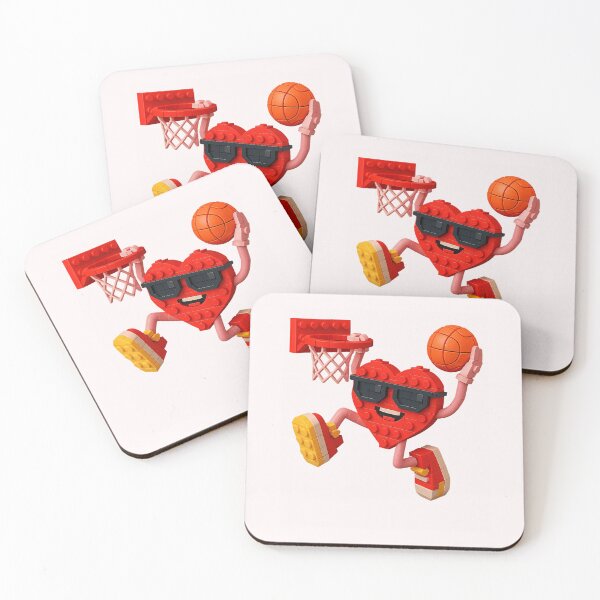 Item preview, Basketball Heart Valentines Day Building Brick Boys Kids designed and sold by ArleneRowe.