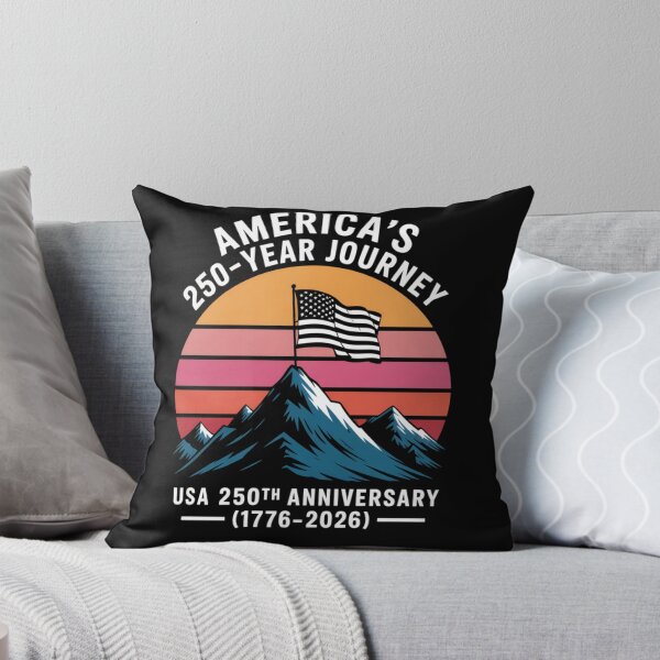 Item preview, American Summit 250 - Retro Mountain Flag Semiquincentennial designed and sold by DarylWelsh2024.
