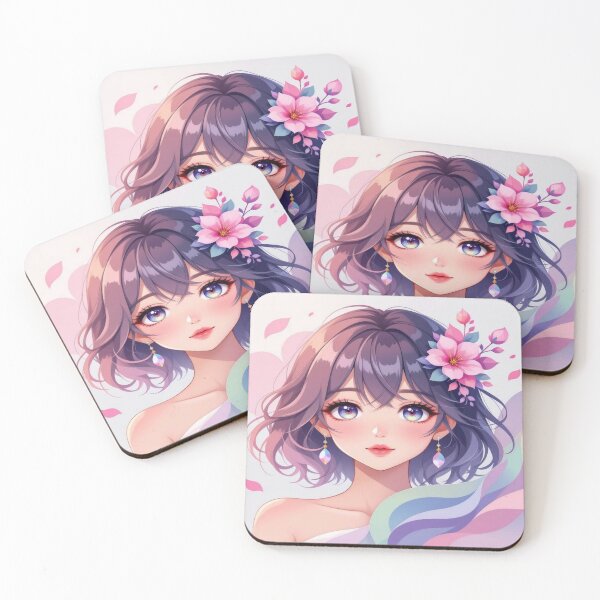 Item preview, Anime Elegance – Soft Eyes & Pastel Dreams in poetic Flow designed and sold by FotoworldEdel.