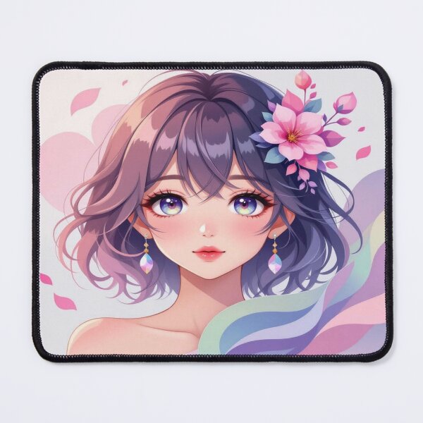 Item preview, Anime Elegance – Soft Eyes & Pastel Dreams in poetic Flow designed and sold by FotoworldEdel.
