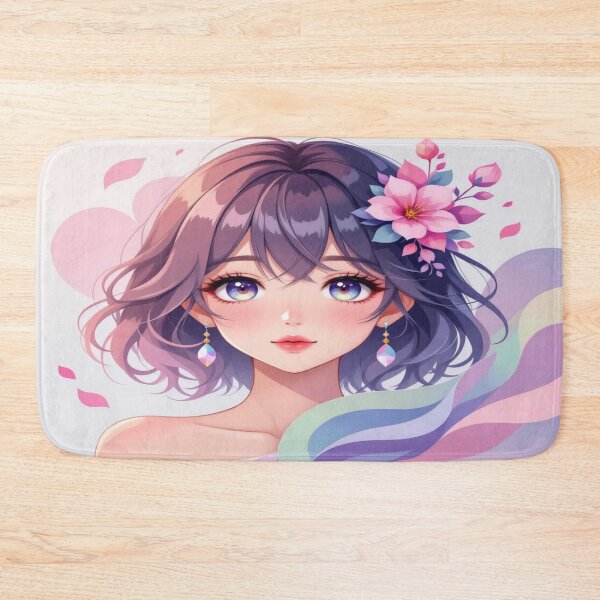 Item preview, Anime Elegance – Soft Eyes & Pastel Dreams in poetic Flow designed and sold by FotoworldEdel.