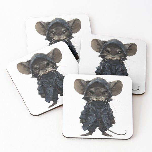 Item preview, Cute Hooded Mouse Character Illustration | Fantasy Animal Art designed and sold by JunsH.