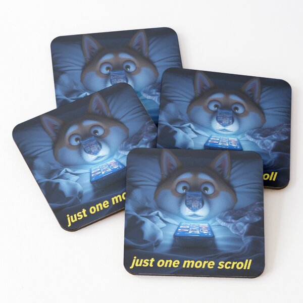 Item preview, Just One More Scroll Funny Shiba Inu Doomscrolling designed and sold by lowbatterydept.