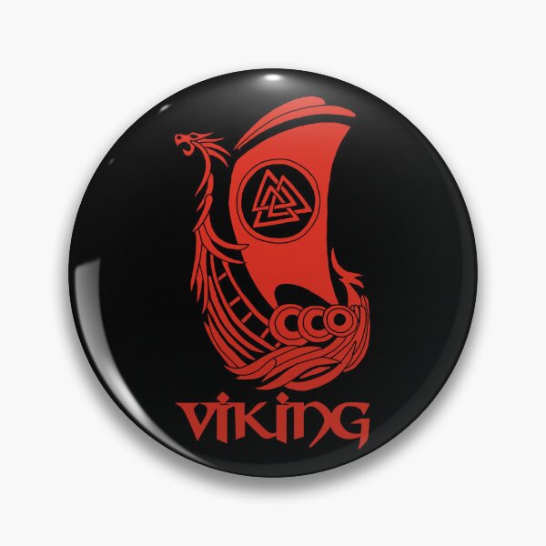 Item preview, Symbol of a Viking longship (red) designed and sold by Lagueny.