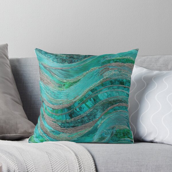 Item preview, Transformative Teal Pattern Collection – 2026 Color Trend, Modern Concentric Art Nouveau Circles designed and sold by Ewa Miller.