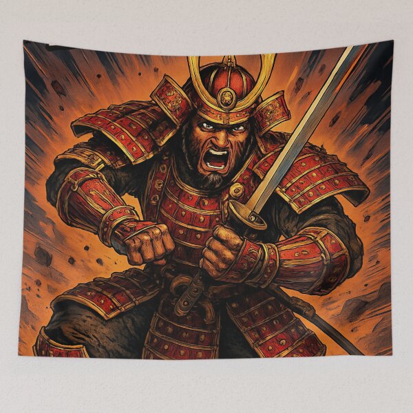 Item preview,  Bishamon, Japanese armor-clad god of war | Comics style - Cartoon designed and sold by ComicsFactory.