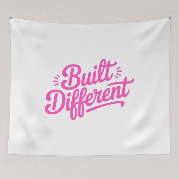 Item preview, Built Different! Pink Girlie designed and sold by PMCreative.