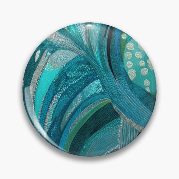 Item preview, Transformative Teal Pattern Collection – 2026 Color Trend, Modern Concentric Art Nouveau Circles designed and sold by Ewa Miller.