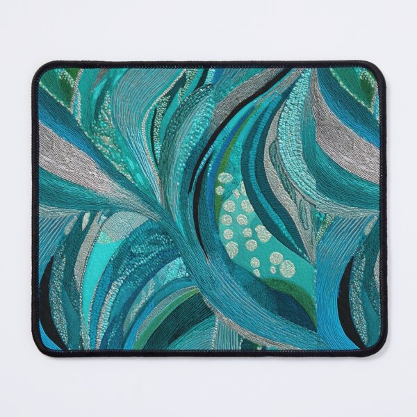 Item preview, Transformative Teal Pattern Collection – 2026 Color Trend, Modern Concentric Art Nouveau Circles designed and sold by Ewa Miller.