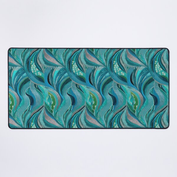 Item preview, Transformative Teal Pattern Collection – 2026 Color Trend, Modern Concentric Art Nouveau Circles designed and sold by Ewa Miller.