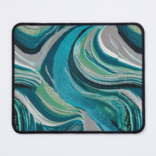 Item preview, Transformative Teal Pattern Collection – 2026 Color Trend, Modern Concentric Art Nouveau Circles designed and sold by Ewa Miller.