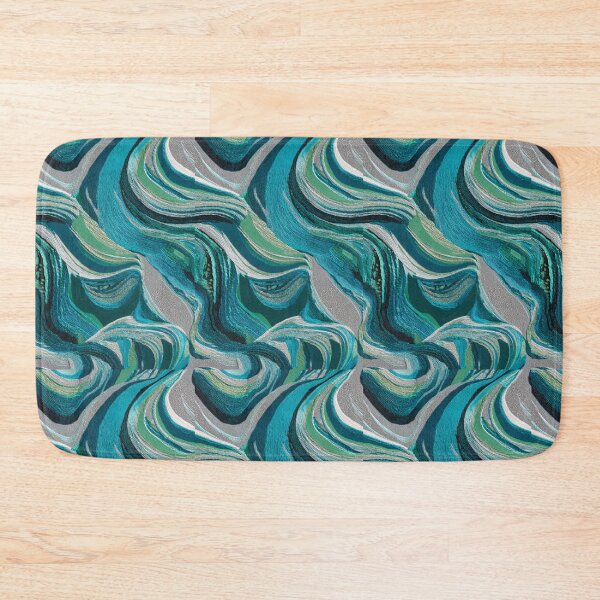 Item preview, Transformative Teal Pattern Collection – 2026 Color Trend, Modern Concentric Art Nouveau Circles designed and sold by Ewa Miller.