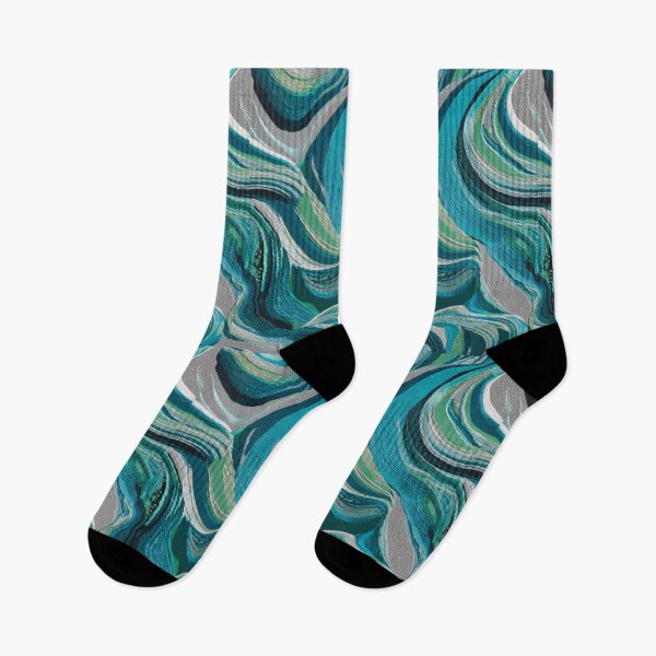 Item preview, Transformative Teal Pattern Collection – 2026 Color Trend, Modern Concentric Art Nouveau Circles designed and sold by Ewa Miller.