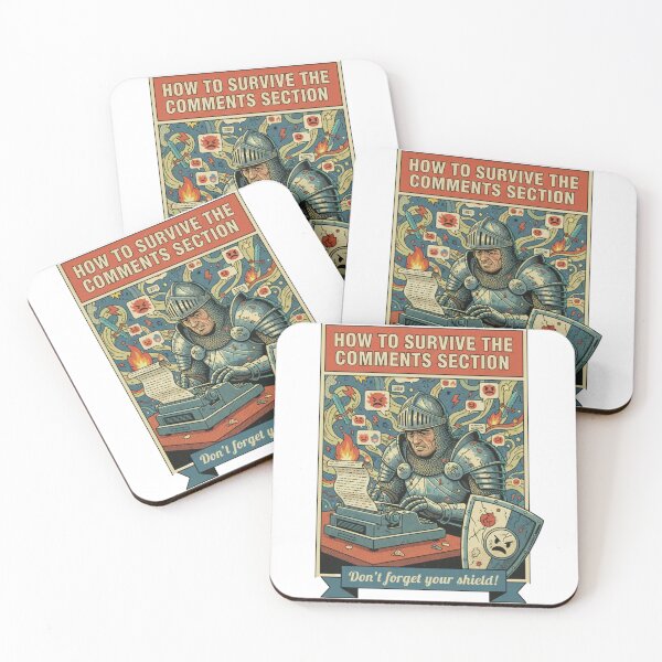Item preview, Internet Knight: Surviving the Comments Section | Retro Comic Art designed and sold by Vantage Print Co..