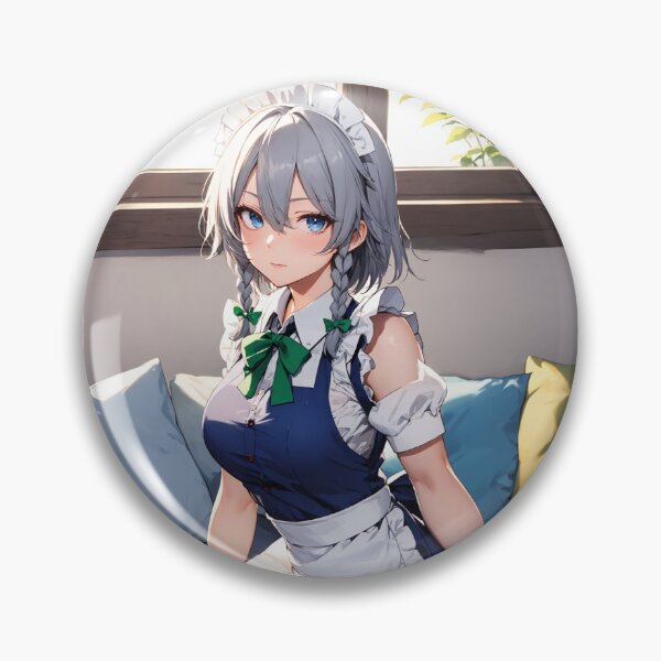 Item preview, Sakuya Izayoi Touhou Project Elegant Maid Anime Art designed and sold by iloveanimechibi.