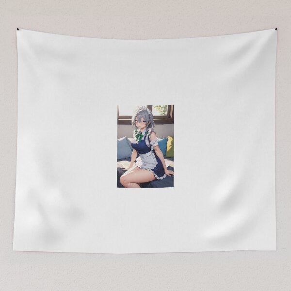 Item preview, Sakuya Izayoi Touhou Project Elegant Maid Anime Art designed and sold by iloveanimechibi.