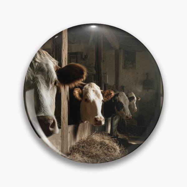 Item preview, Portrait of cows in an old barn designed and sold by Rogervdb.