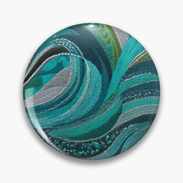 Item preview, Transformative Teal Pattern Collection – 2026 Color Trend, Modern Concentric Art Nouveau Circles designed and sold by Ewa Miller.