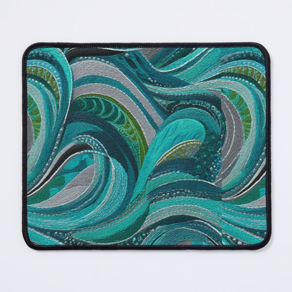 Item preview, Transformative Teal Pattern Collection – 2026 Color Trend, Modern Concentric Art Nouveau Circles designed and sold by Ewa Miller.
