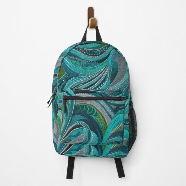 Item preview, Transformative Teal Pattern Collection – 2026 Color Trend, Modern Concentric Art Nouveau Circles designed and sold by Ewa Miller.